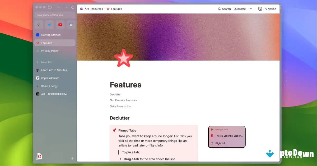 تنزيل متصفح Arc لنظام التشغيل Mac من Uptodown 2026 screenshot 3