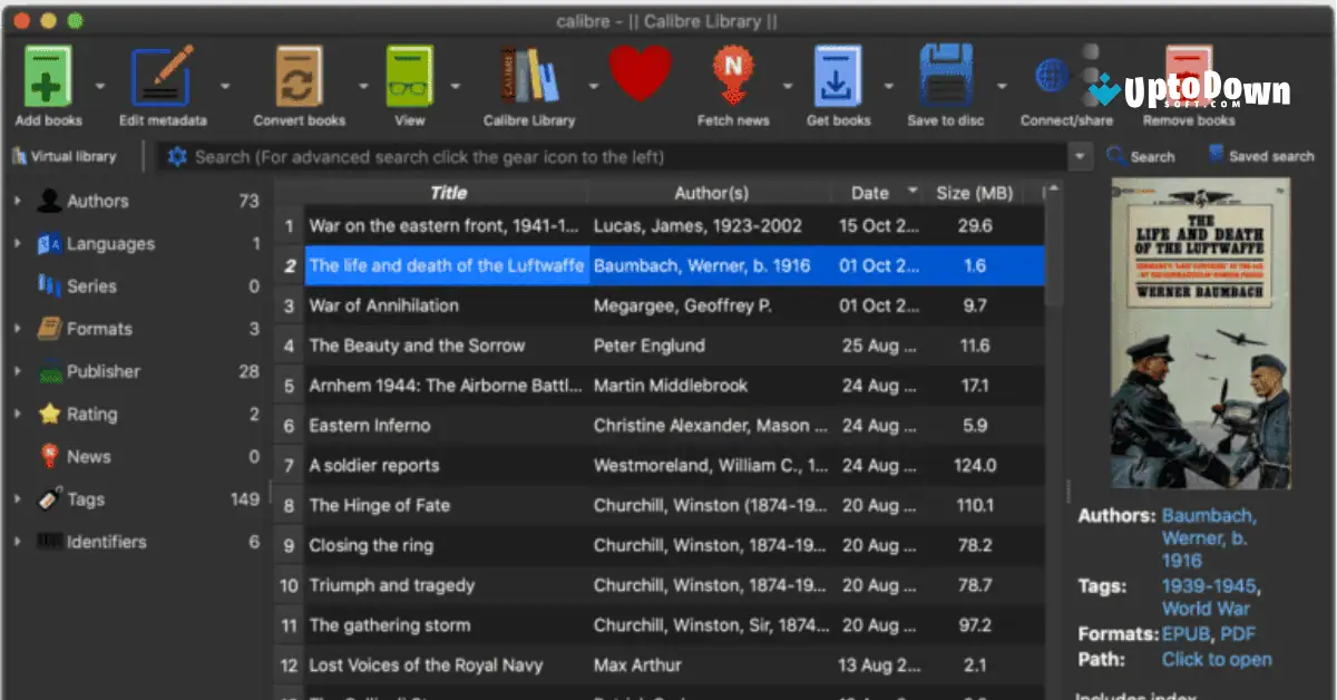 تحميل برنامج Calibre لنظام التشغيل Mac (أحدث إصدار لعام 2026) screenshot 2