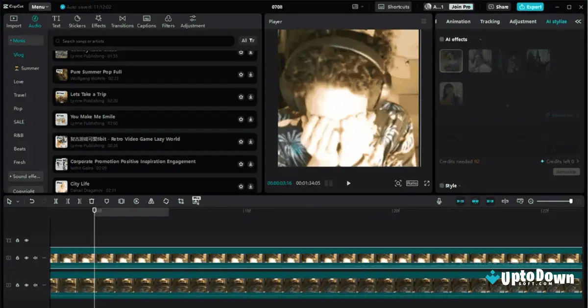 تنزيل Capcut Uptodown الإصدار 1.4 من Uptodown screenshot 2