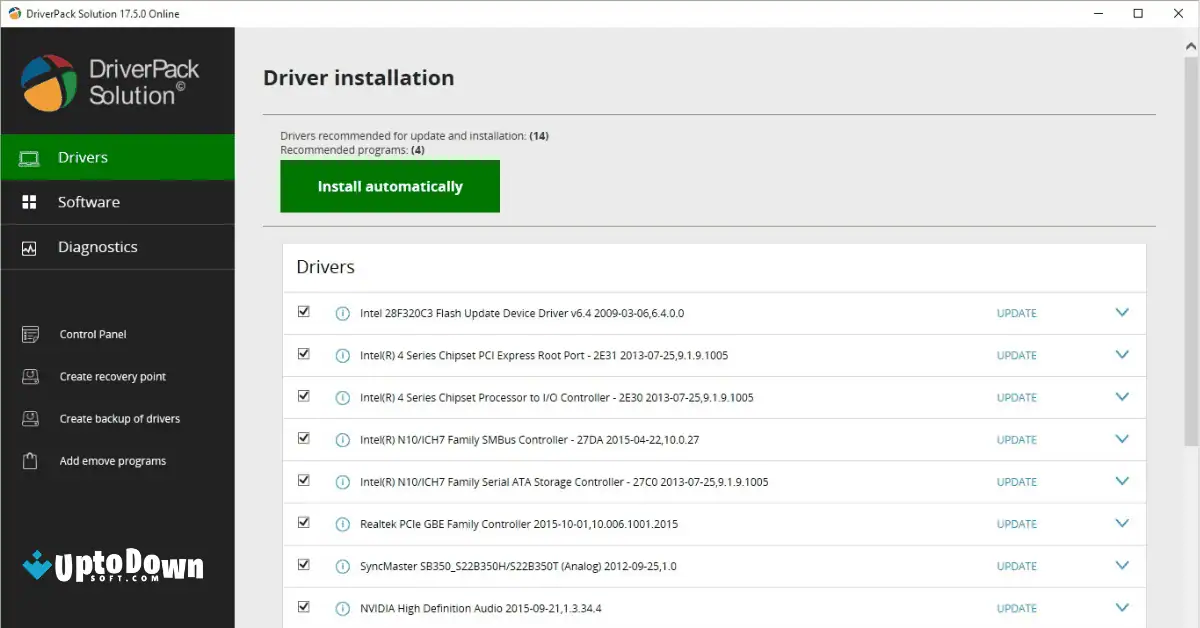 برنامج DriverPack Solution للتنزيل الكامل دون اتصال بالإنترنت من Uptodown 2026 screenshot 1