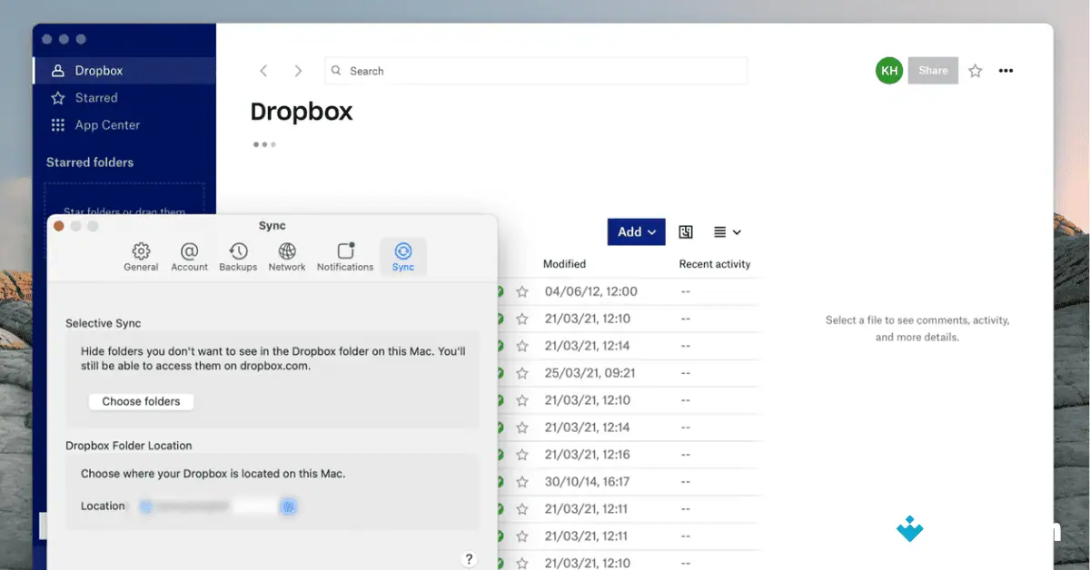 تنزيل Dropbox لنظام التشغيل Mac (أحدث إصدار لعام 2026) screenshot 2