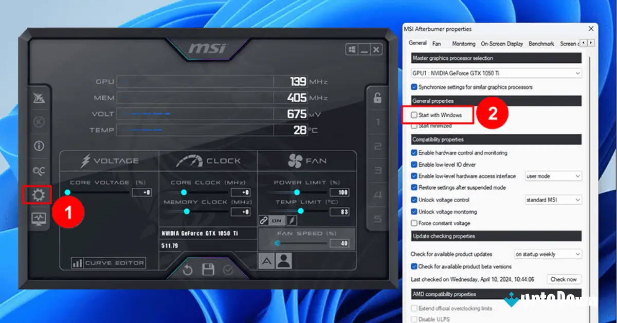 تحميل برنامج MSI Afterburner (أحدث إصدار لعام 2026) screenshot 2