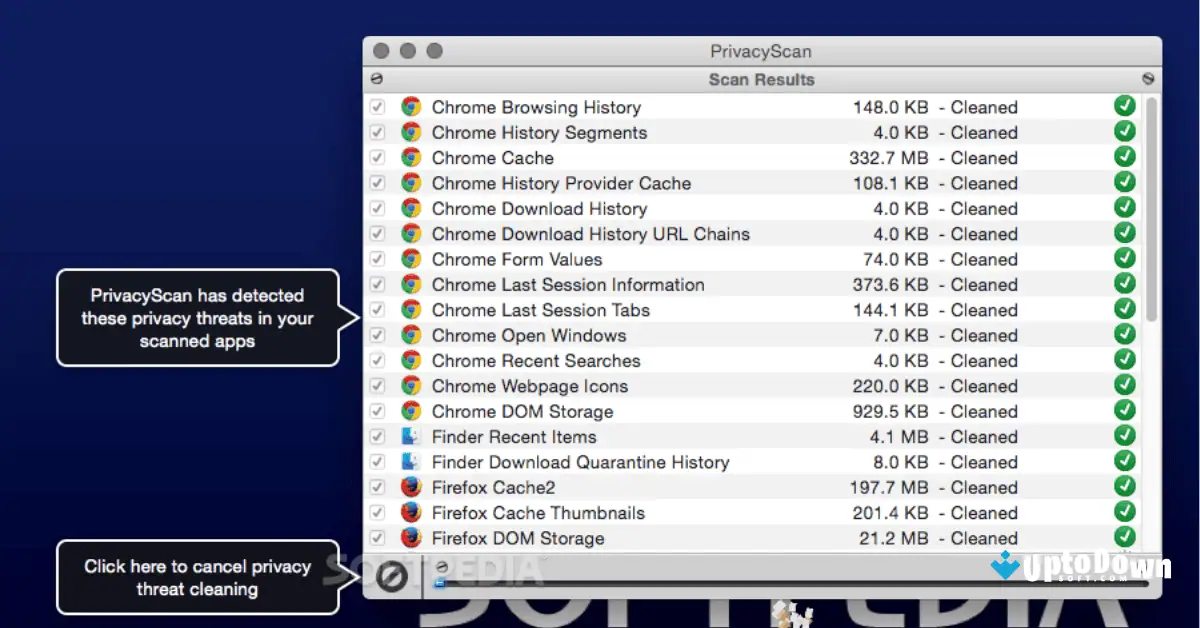 تنزيل برنامج PrivacyScan لنظام التشغيل Mac مجاناً من Uptodown (2026) screenshot 1