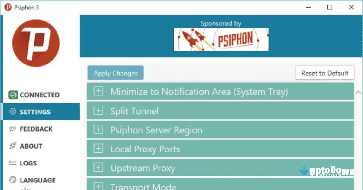 تحميل برنامج Psiphon لنظام Mac من موقع Uptodown، أحدث إصدار في عام 2026 screenshot 1