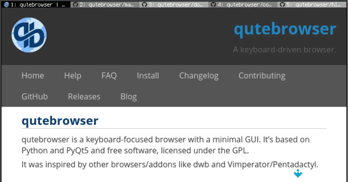 تنزيل برنامج Qutebrowser لنظام التشغيل Mac (أحدث إصدار لعام 2026) screenshot 1