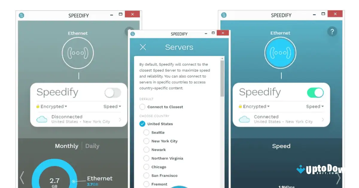 تحميل برنامج Speedify للكمبيوتر مجاناً من Uptodown في عام 2026 screenshot 1