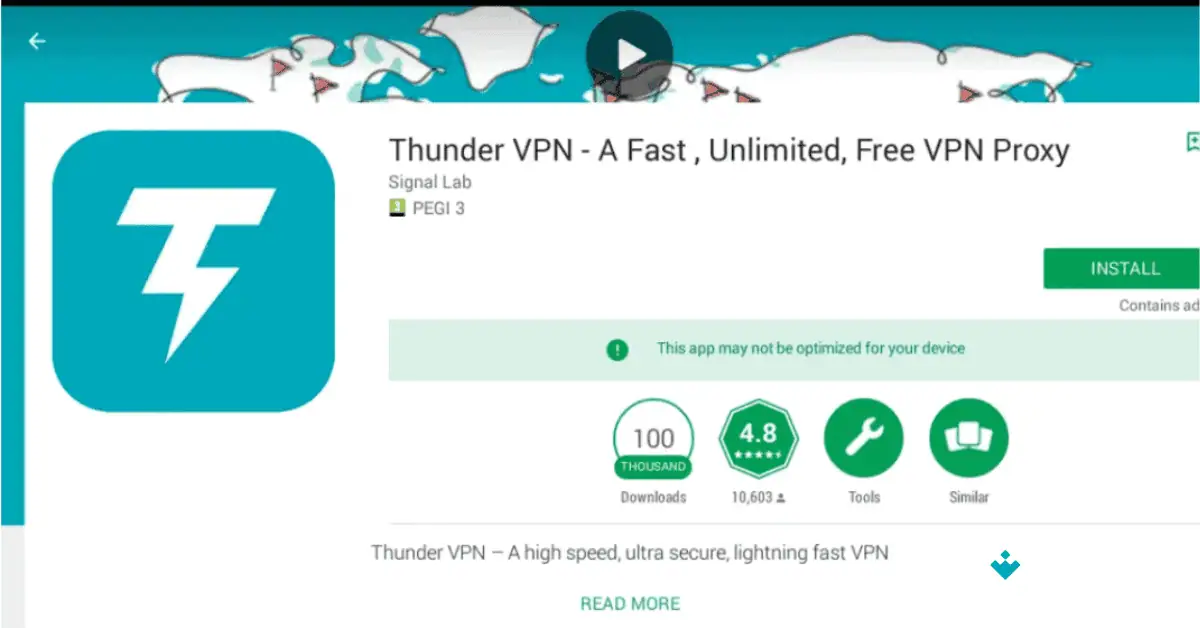 تحميل برنامج Thunder VPN للكمبيوتر مجاناً من موقع Uptodown screenshot 1