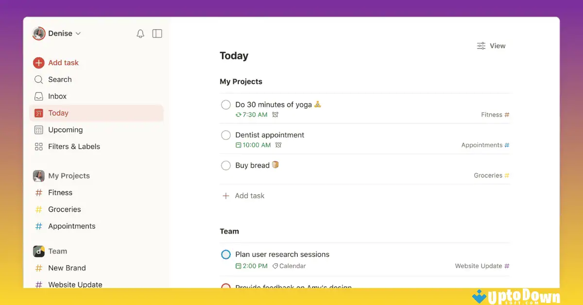 تحميل تطبيق Todoist لنظام التشغيل Mac (أحدث إصدار لعام 2026) screenshot 2