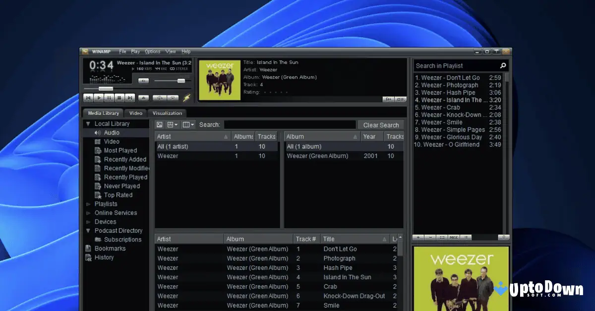 تحميل برنامج Winamp (أحدث إصدار لعام 2026) لنظام التشغيل ويندوز 11/10 screenshot 3
