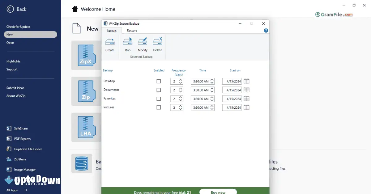 تحميل برنامج WinZip (64 بت) (أحدث إصدار لعام 2026) screenshot 1