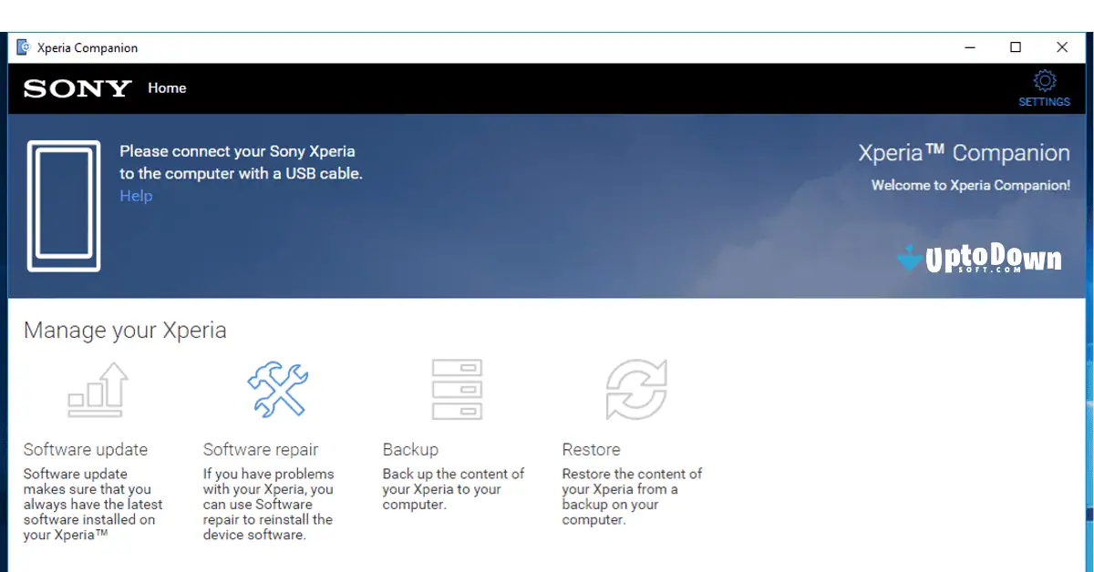 تنزيل تطبيق Xperia Companion من موقع Uptodown (أحدث إصدار لعام 2026) screenshot 1