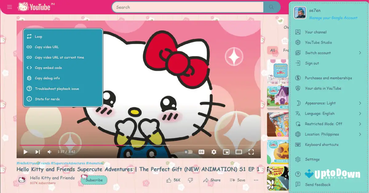 تحميل يوتيوب بينك للكمبيوتر من موقع Uptodown 2026 screenshot 1